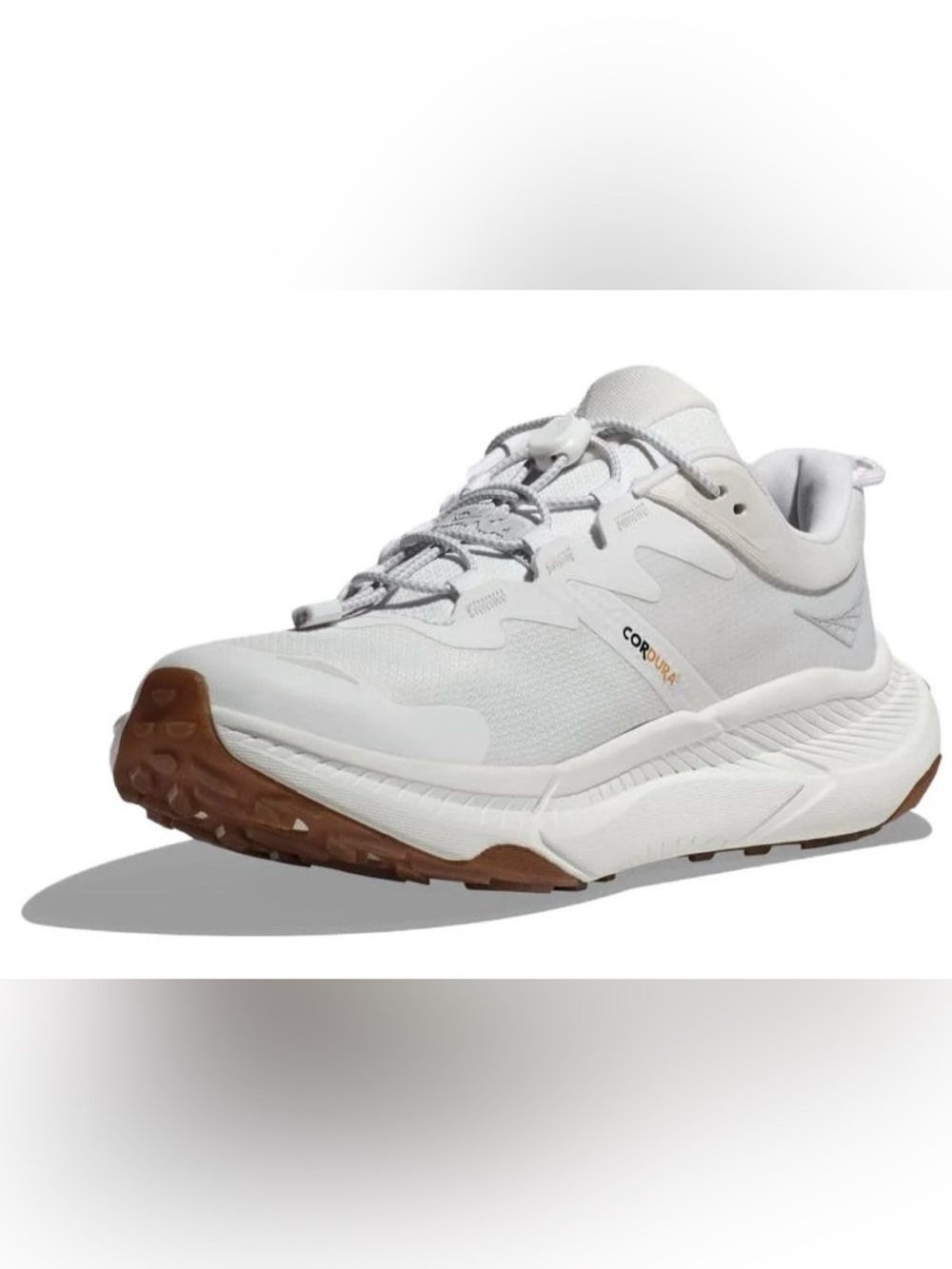 Hoka One One Women's White and Brown Athletic Shoes